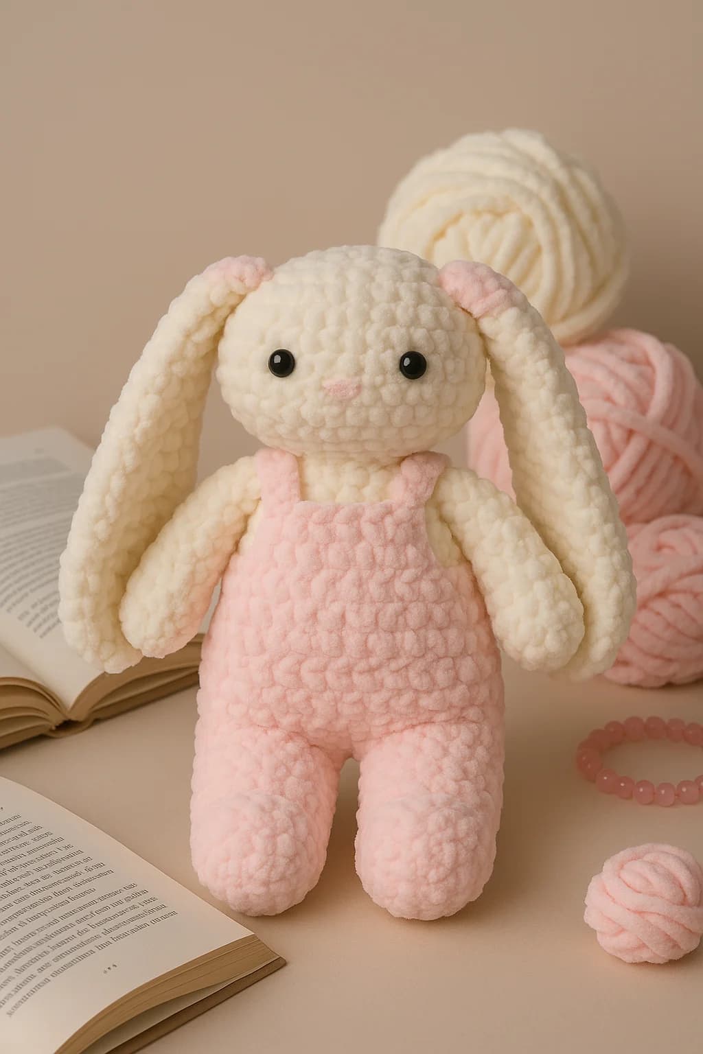 Pink bunny plushie
