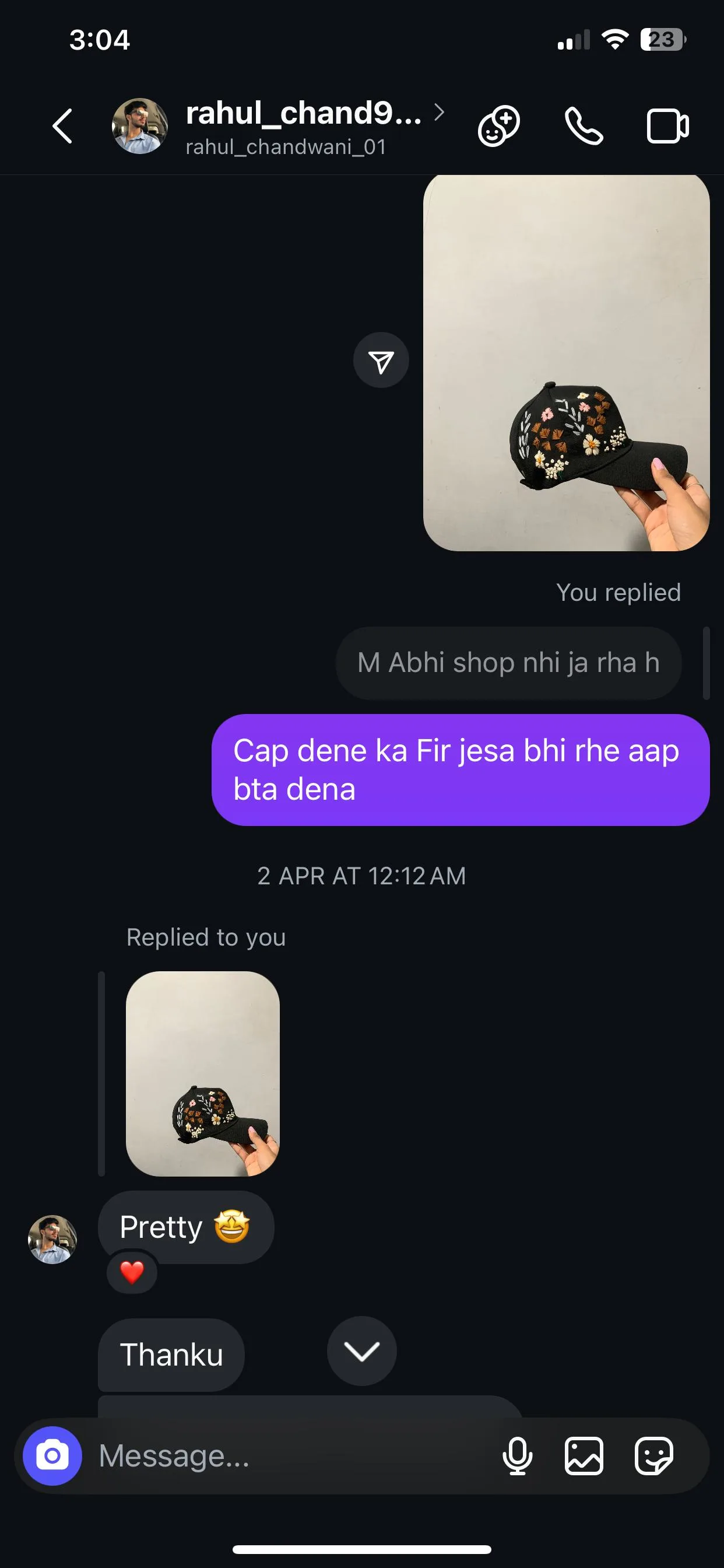 Instagram Customer Review